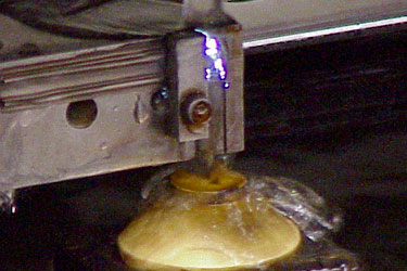 Wire EDM machining a small fiber optic connector